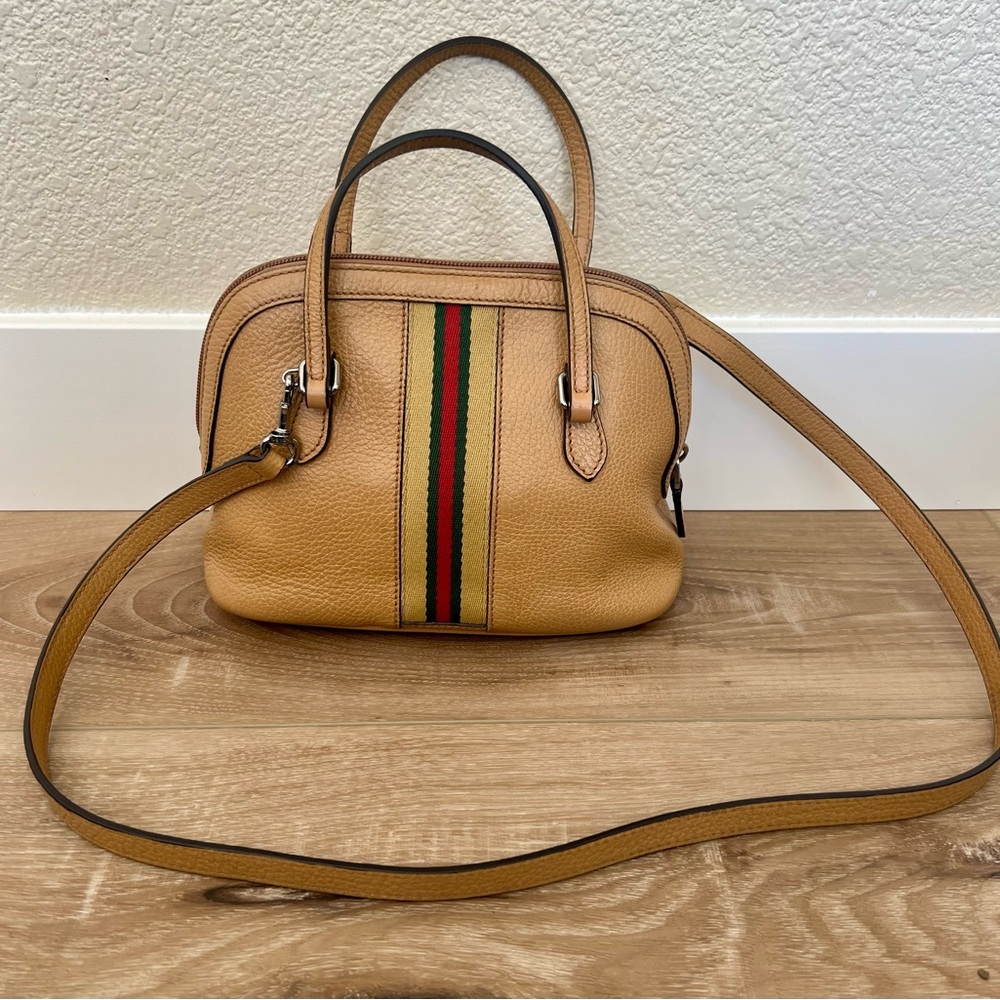 GUCCI Mini Web Dome Two Way Satchel COA - Picture 4 of 10